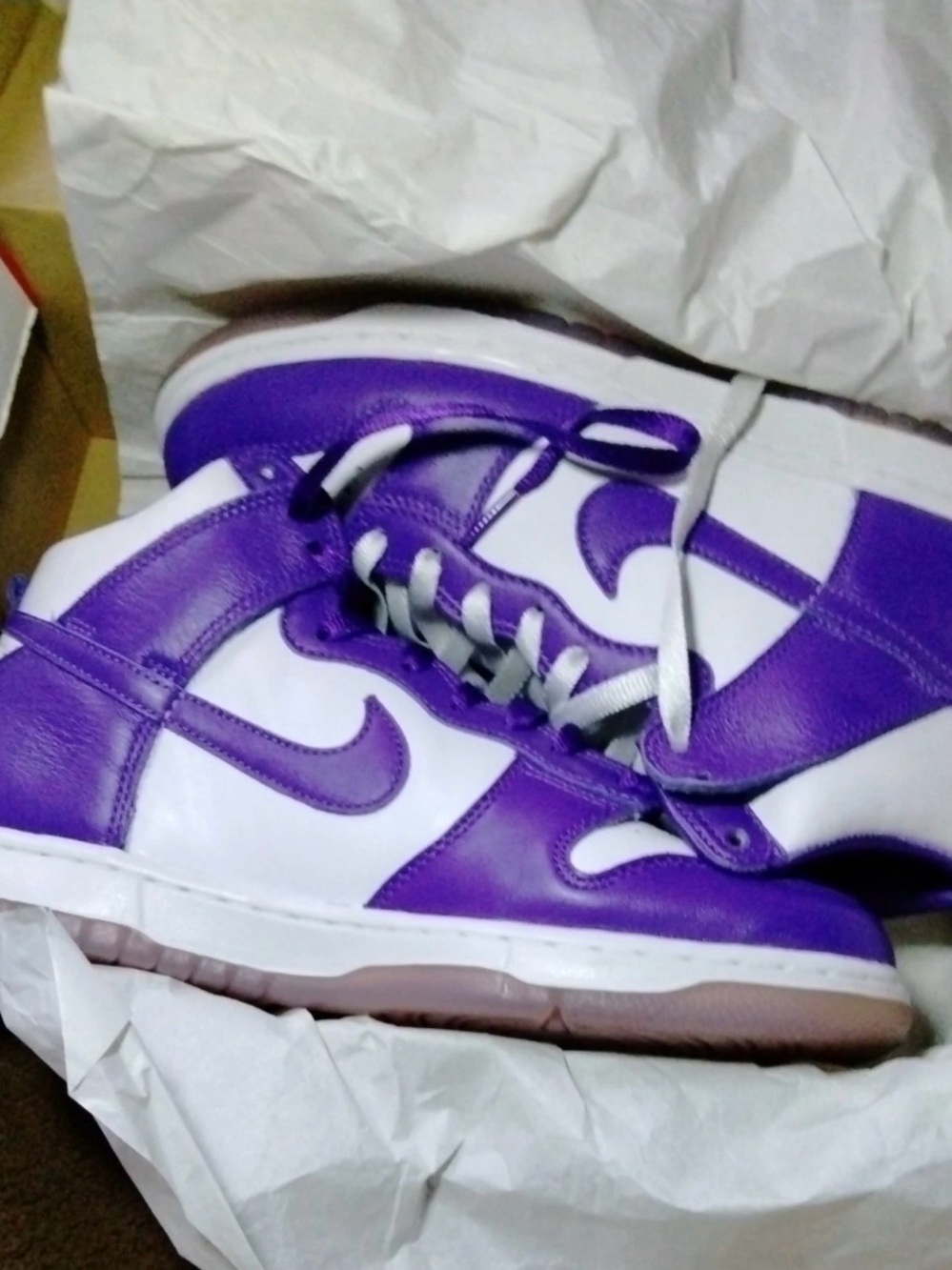 Nike Women's Purple and White Sneakers